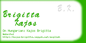 brigitta kajos business card